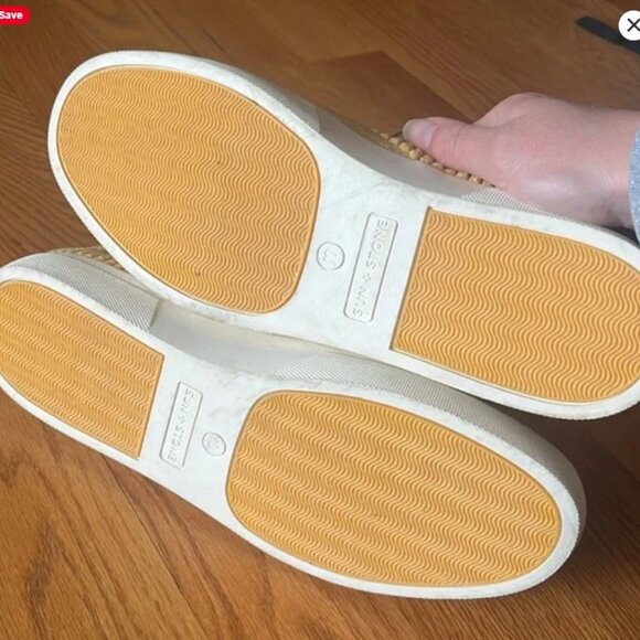 NiB Sun + Stone men’s Kiva Yellow Lace Up Corduroy Shoes Round Toe - Picture 4 of 6